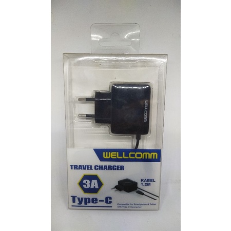 wellcomm travel charger 3A type c