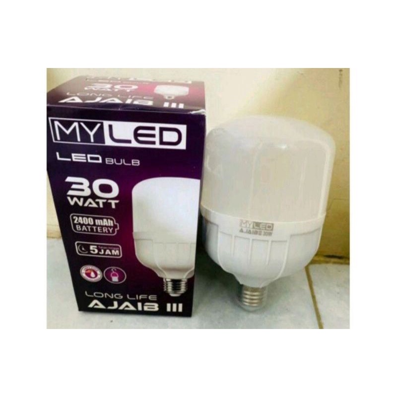 Lampu Led Emergency 30 Watt My Led Smd Lampu Ajaib 30w AC/DC MYLED