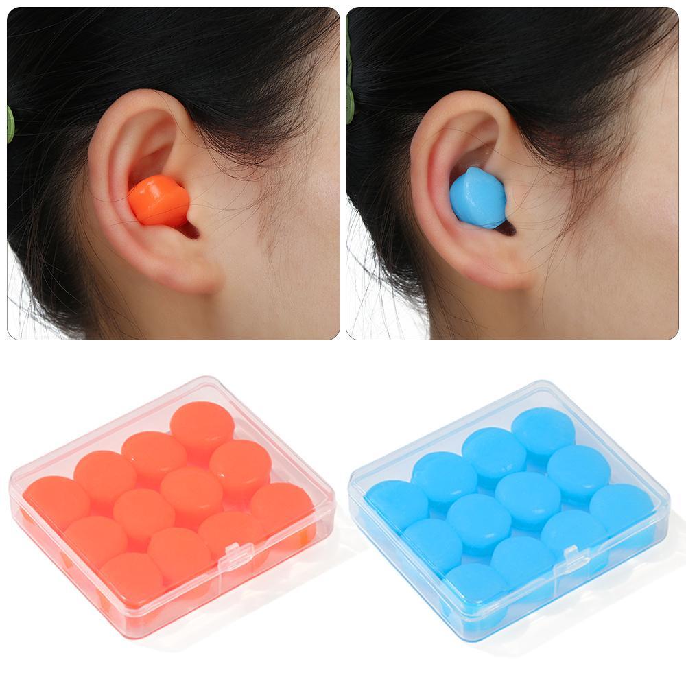 Suyo 6pasang Penyumbat Telinga Silikon Lembut Renang Kedap Suara Hearing Protect Waterproof Earbud