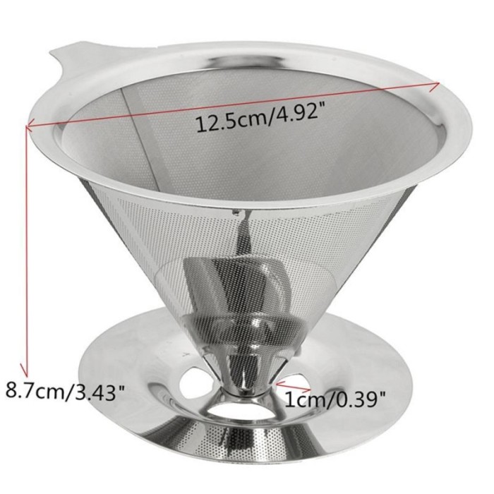 OneTwoCups Filter Penyaring Kopi Double Layer Cone Coffee Filter Dripp