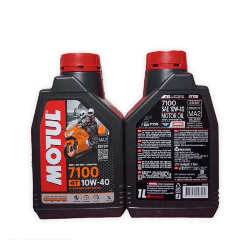 PROMO.. OLI MOTUL 7100  4T 10W-40 1L 100% SYNTHETIC ROAD/OFF ROAD/ADVENTURE , PRODUK ORIGINAL, FOR ALL 4 TAK