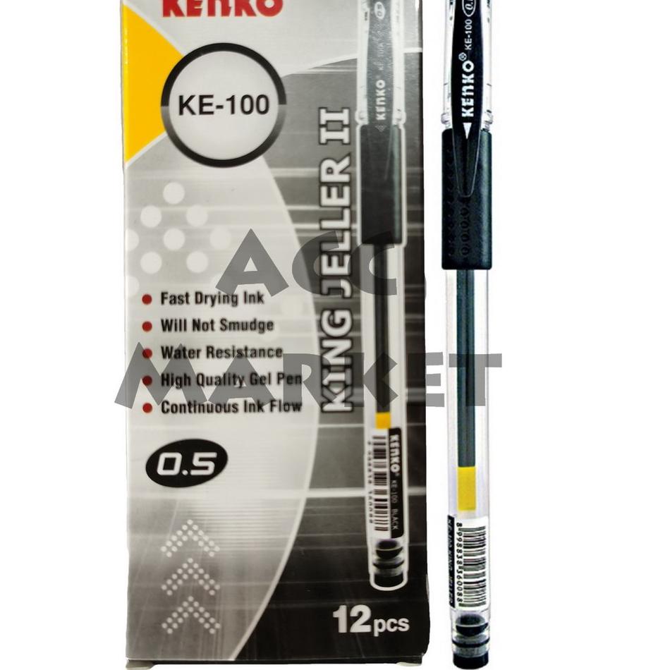 

Subsidi,,, Pena Pulpen Gel Pen 1 Pack Isi 12 Pcs Kenko Ke100