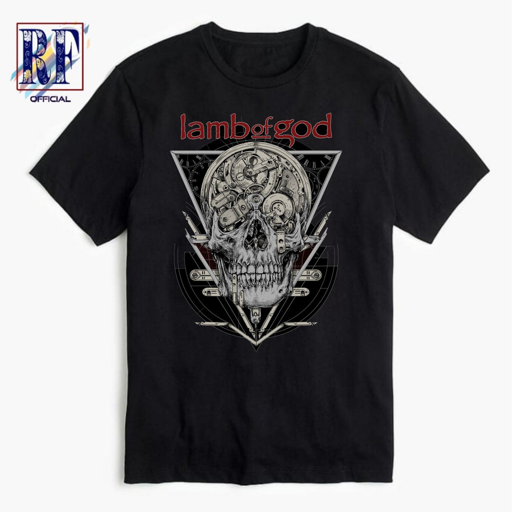 KAOS BAND / KAOS LAMB OF GOD / LOG MONO / BAJU MUSIK ROCK METAL /  Death metal Groove metal Rock tee