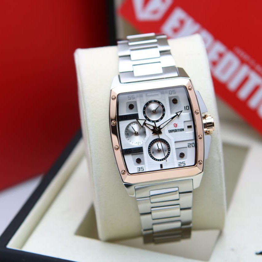 ORIGINAL Jam Tangan Wanita Expedition Stainless E 6636 / E6636 / 6636 Garansi Resmi 1 Tahun.