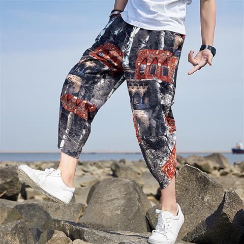 HR15 CELANA HAREM JOGGER LINEN IMPORT 7/8 SIRWAL PRIA JEPANG KOREA ORIGINAL M-5XL