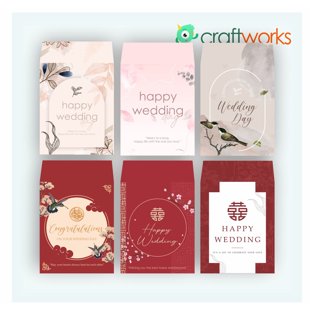 

ANGPAO WEDDING PENDEK - READY STOCK / CUSTOM