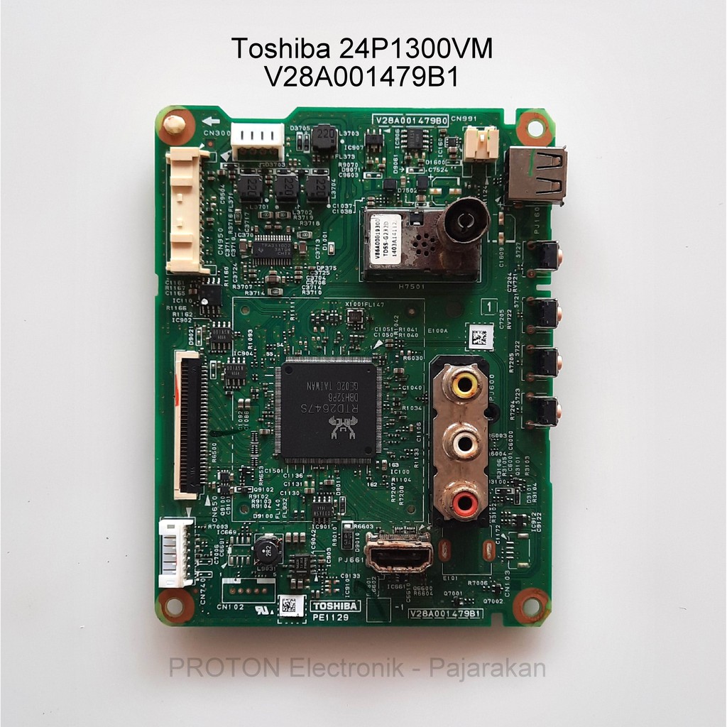Mainboard LED TV Toshiba Regza 24P1300VM 24P1300 Mesin Matherboard V28A001479B1 PE1129 32P1300 32P14