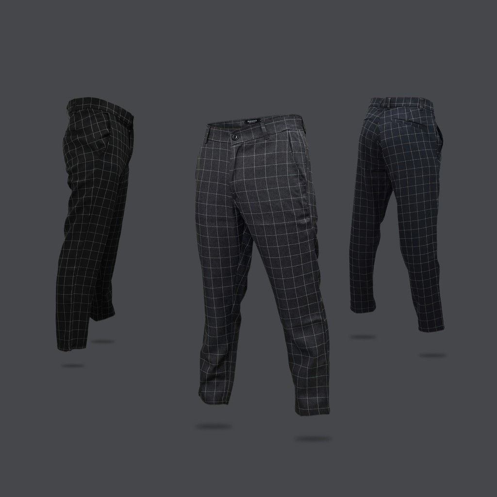 Tartan Square Ankle Pants