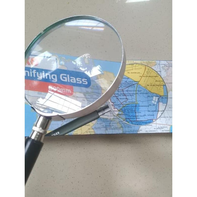 

é_ Kaca Pembesar Lup Kaca Magnifier Glass 90mm Kenko MFG-90 ✂