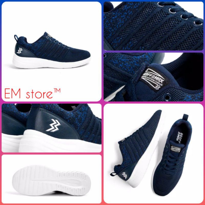 GEOFF MAX x ATHLETICA Original - AT 693 Navy White ¤ Sepatu Running ¤ Sepatu Pria ¤ Sneakers ¤