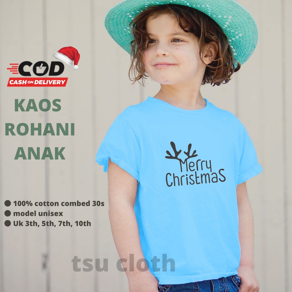 KAOS NATAL ANAK / BAJU NATAL ANAK / KAOS MERRY CHRISTMAS ANAK / BAJU MERRY CHRISTMAS ANAK / KAOS ANA