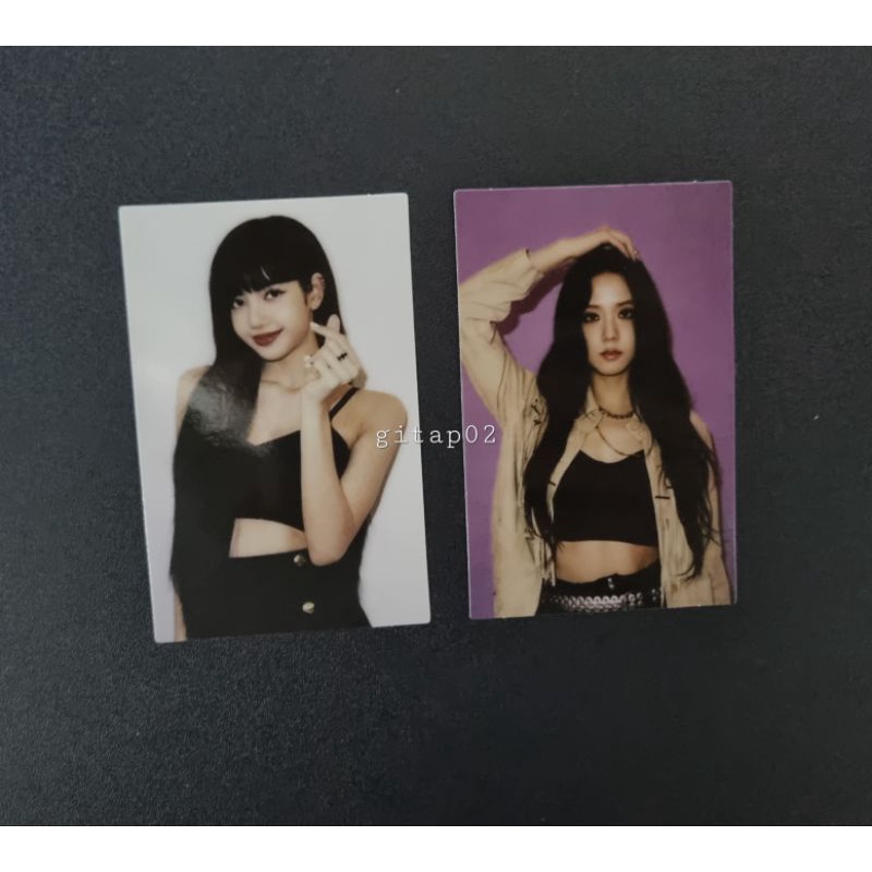 [baca deskripsi] BLACKPINK Official Photocard pc THE ALBUM (Lisa, Jisoo)
