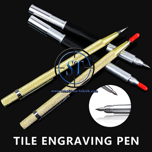 Alat Ukir kaca Model Pena Engraving Carbide Scriber Pen For Glass Pemotong Kaca Ukir Gelas
