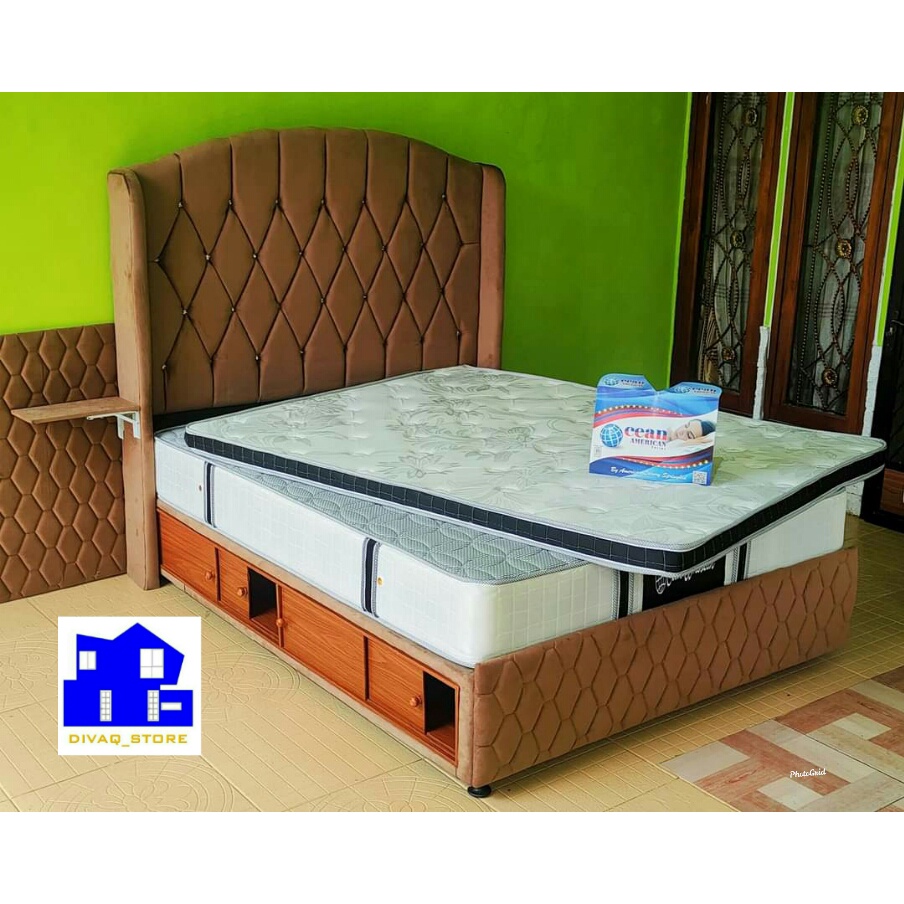 Jual Bed Set Ocean American Laci + Topper Shopee Indonesia