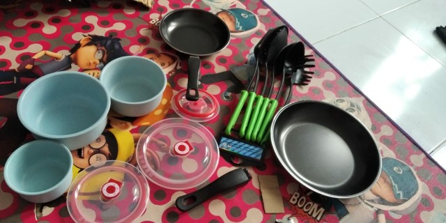 Set 6in1 Alat Masak Spatula Anti Lengket Sutil Tumis Sayur Sendok Masakan Alat Mengoreng Menumis