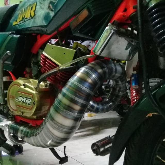 KNALPOT RX KING UDANG LOBSTER PLAT KARAT CLEAR JMR RACING 4135