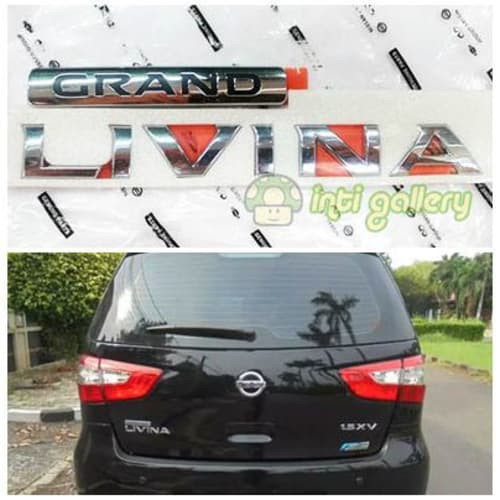 [Eksterior Mobil] Emblem Bagasi New Grand Livina Original