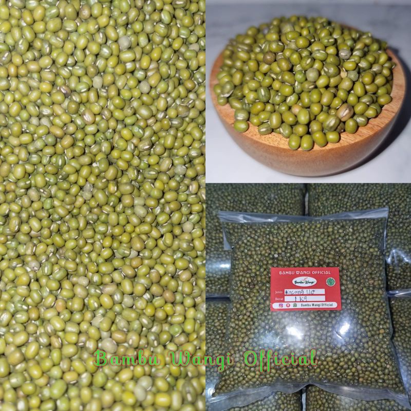 

Kacang Hijau Ijo 1 KG Super Premium Murah Green Beans - Bambu Wangi