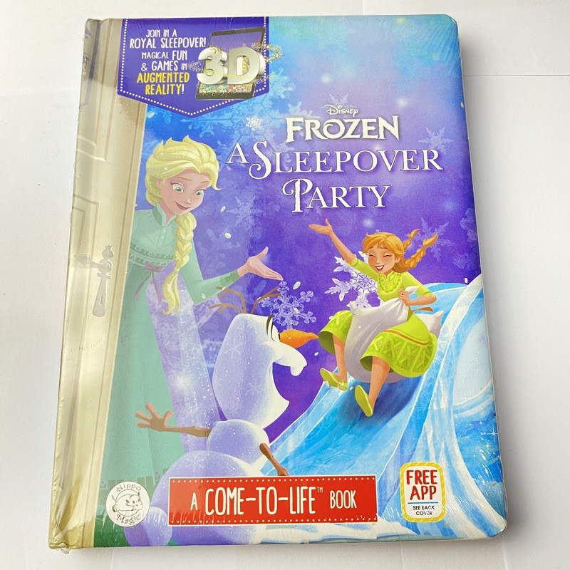 Little Hippo Magic Book 4D pop upAR 3D/ Frozen princess Augmented Reality Board Book BBW BOOK