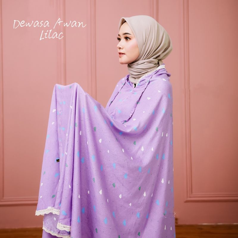 Mukena Rayon 2 In 1 Dewasa Motif Awan Termurah