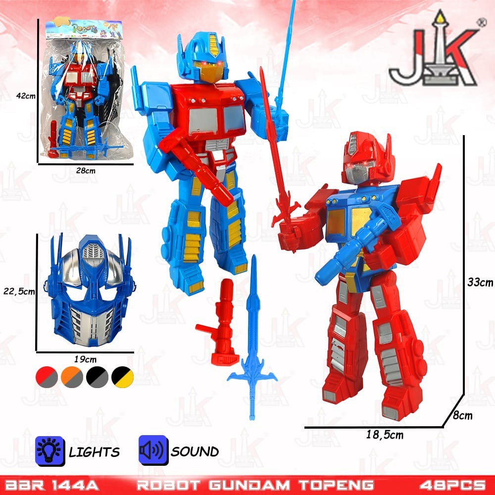 MURAH BBR144A Biru Robot Transformer Optimus Topeng Mobil Mainan Anak BIGBROTHER