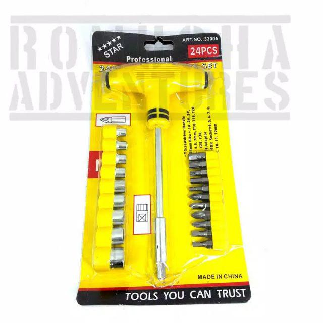 Obeng Multi Kunci Shock Mini 20 In 1 / Tools Kit