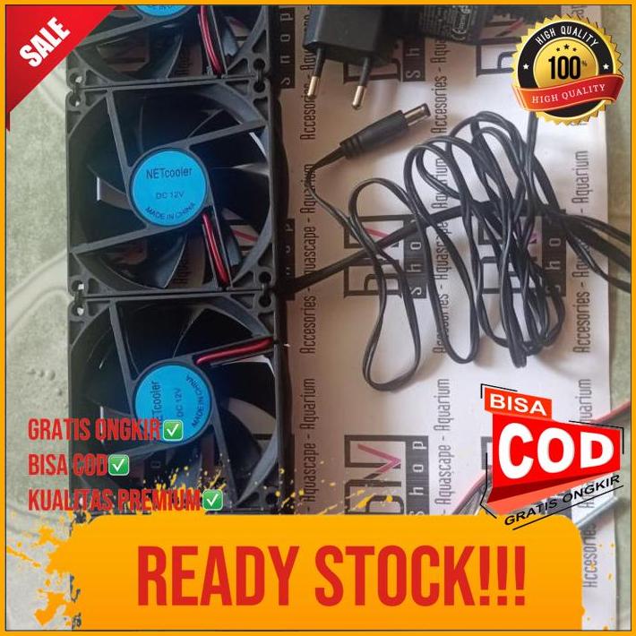 Fan Aquascape 4 Kipas Aquarium Kipas Air Laut Pendingin Air