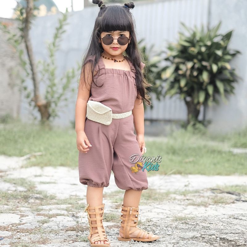 NAURA JUMPSUIT/OVERALL anak (usia 1-7 tahun)| jumpsuit baju setelan anak perempuan | jumpsuit baju bayi ori diyanis kids