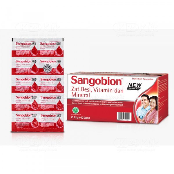 Sangobion Obat Anemia Obat Penambah Darah Sangobion Strip Kurang Darah Zat Besi Ibu Hamil Mens