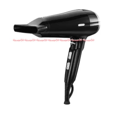 Kris Hair Dryer Hitam Pengering Rambut dengan 3 Pemanasan Menata dan Mengeringkan Rambut Ion Panas Yang Cepat  Krisbow Hairdryer Black