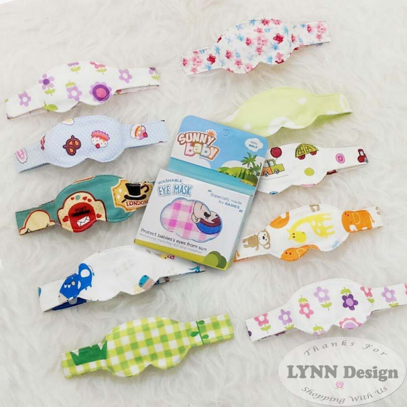 Penutup mata bayi saat berjemur/ eye mask_Cerianti