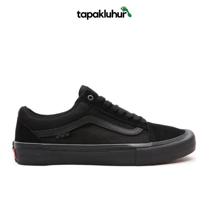 VANS SKATE CLASSIC OLD SKOOL FULL BLACK BLACK || RESMI PT NAVYA