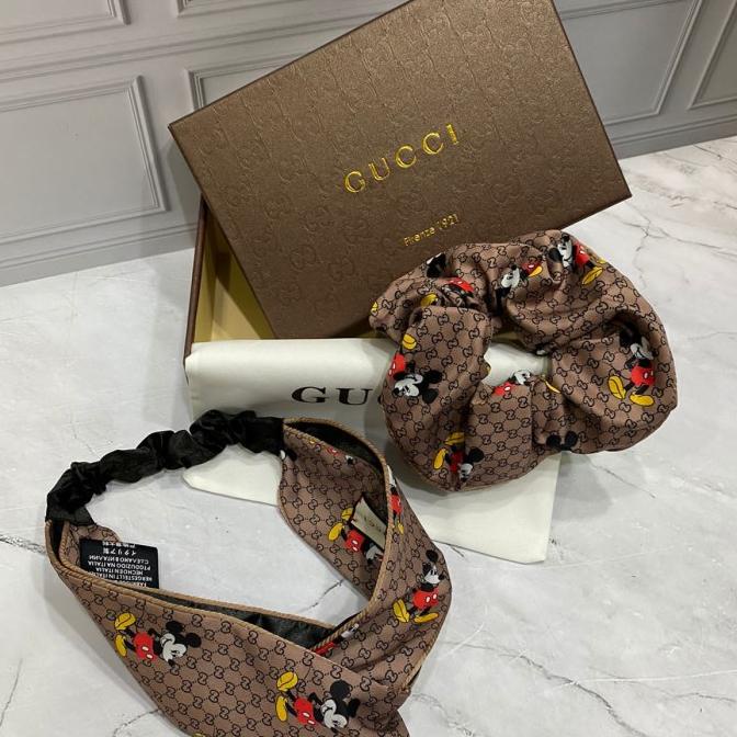 Bando gucci branded premium quality import, bando set gucci free box ---Terbaru---