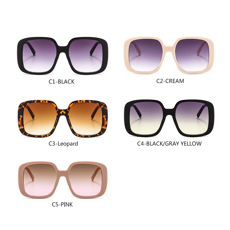 Fashion big frame Korean style square all-match sunglasses