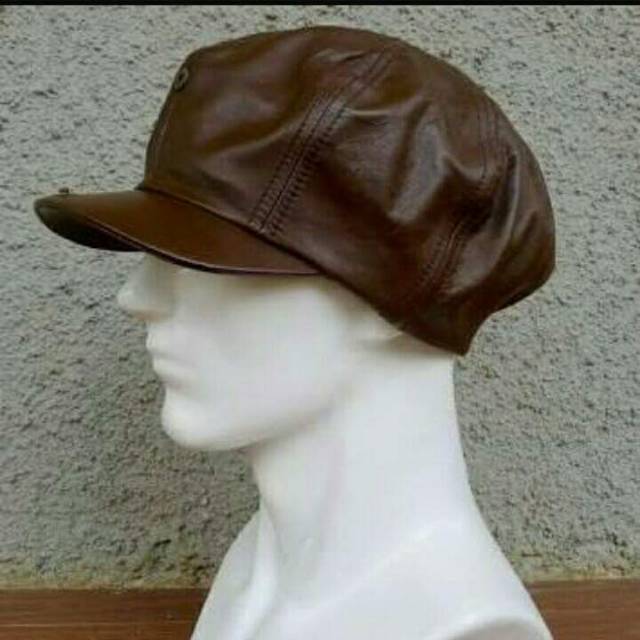 Topi kulit asli kulit  domba