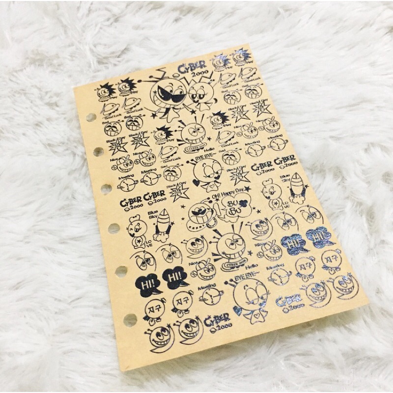 

Sticker Canvas Scrap Paper Diary Jurnal Scrapbook Stiker Unik Import