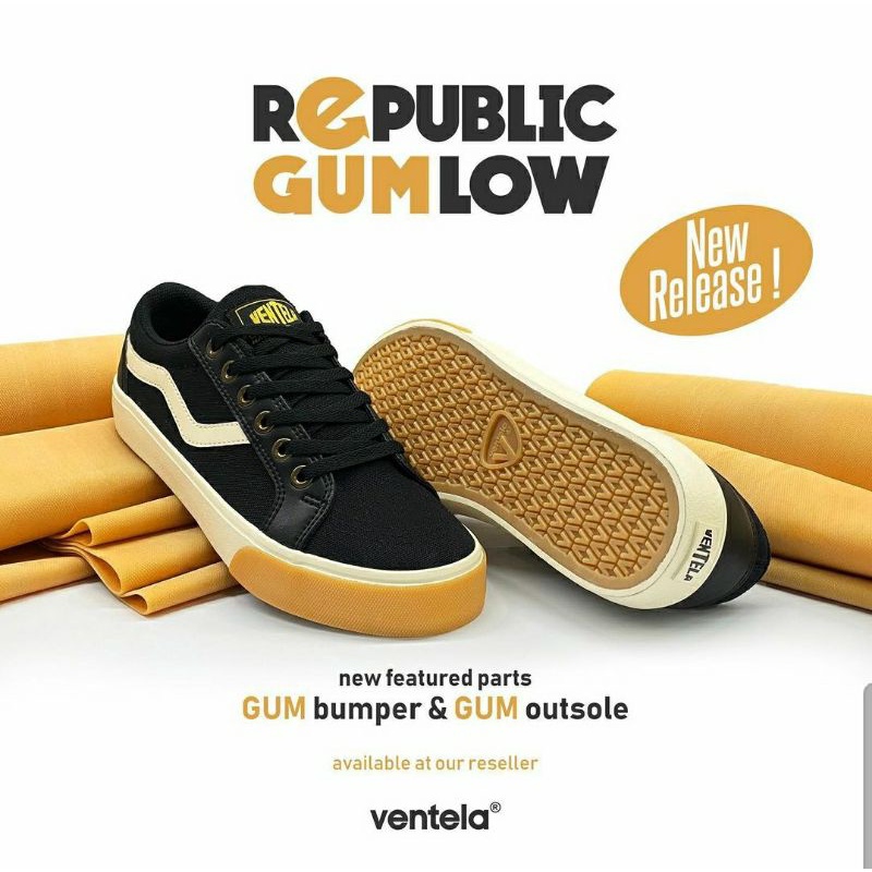 VENTELA REPUBLIC BLACK GUM LOW