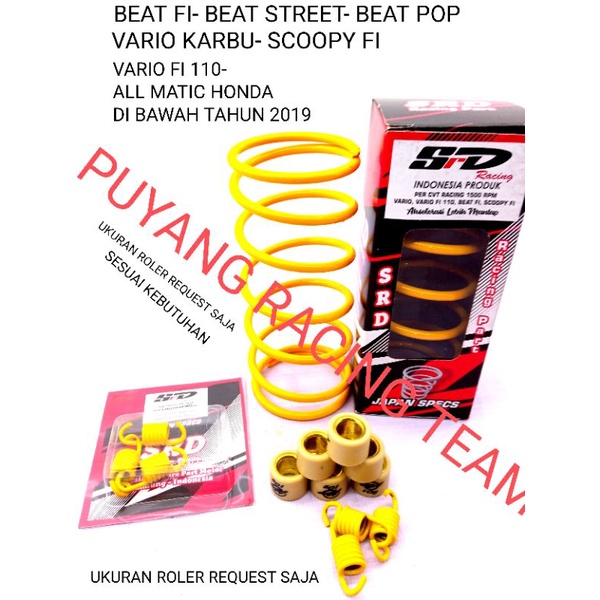 PAKET KIRIAN RACING 1500 RPM BEAT FI SCOOPY FI VARIO KARBU VARIO FI 110 BEAT POP BEAT STREET
