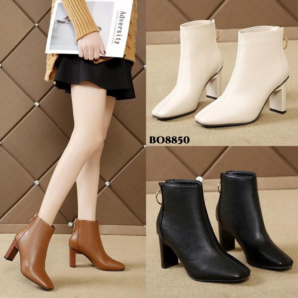 WYN SEPATU BOOTS HEELS KOREA BO8850