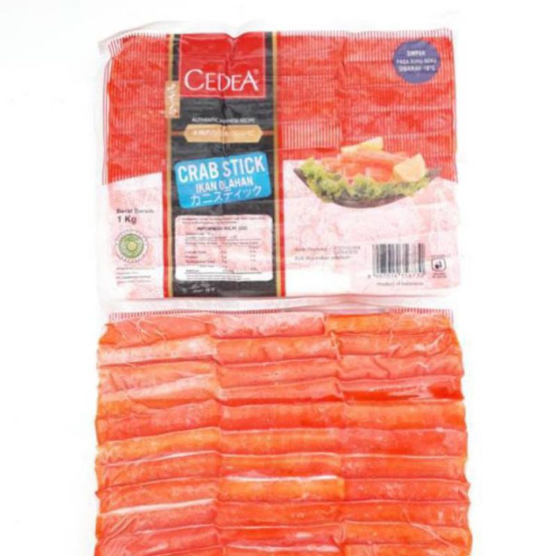 

Cedea Crab Stick 1Kg Halal - Stik Kepiting untuk Sushi