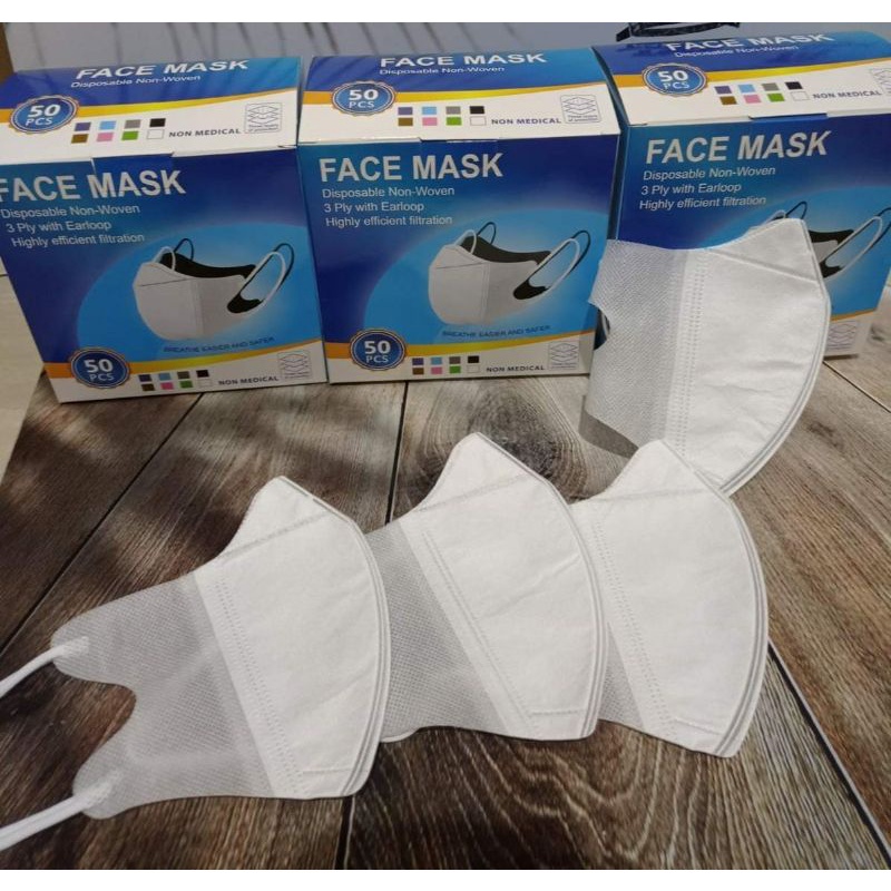 MASKER DUCKBIL 3 PLY ORIGINAL ISI 50 PCS + BOX FACE MASKER