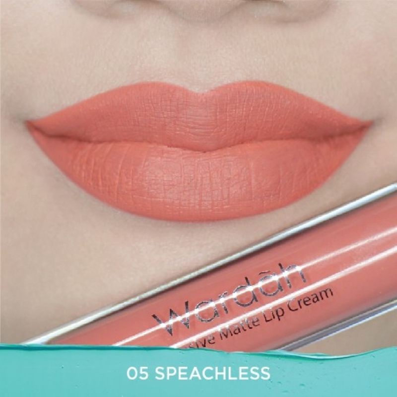 Wardah Exclusive Matte Lip Cream No. 5 Speachless, no 8 pinkcredible, no 9 mauve on
