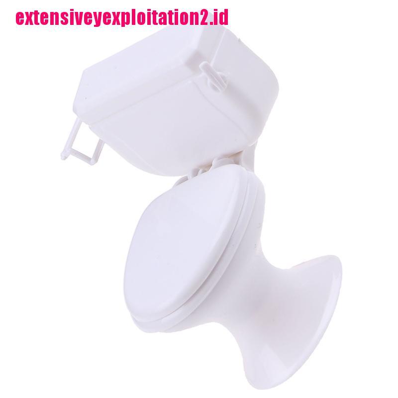 &lt; E2id &amp; &gt; Miniatur Toilet Kamar Mandi Gaya Vintage Untuk Rumah Boneka