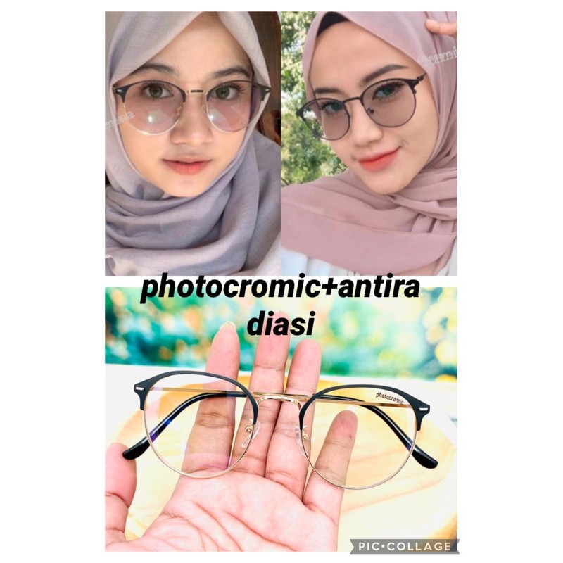 TERMURAH -kacamata 1928 pria dan wanita sudah photocromic+antiradiasi 1924 bisa cod