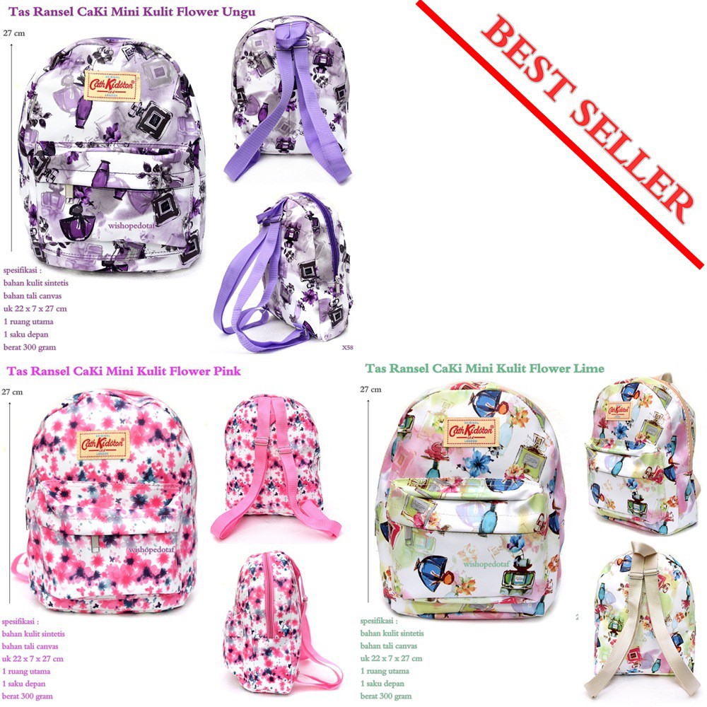 tas ransel ck mini kulit flowertas ransel ck mini kulit flower