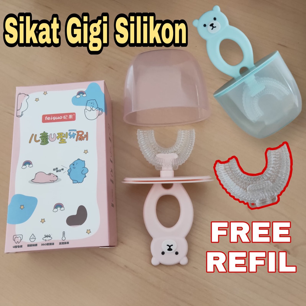 sikat Gigi Bentuk U Lembut / Sikat Gigi Bayi Lembut FREE REFIL