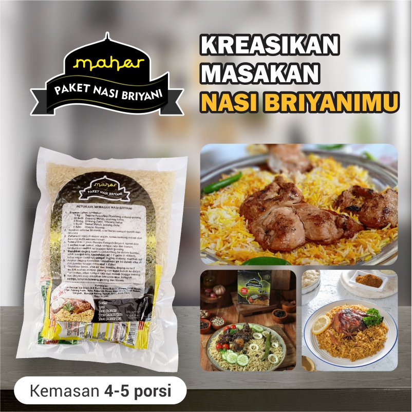 

NASI BRIYANI PAKET LENGKAP PRAKTIS, MUDAH, & LEZAT