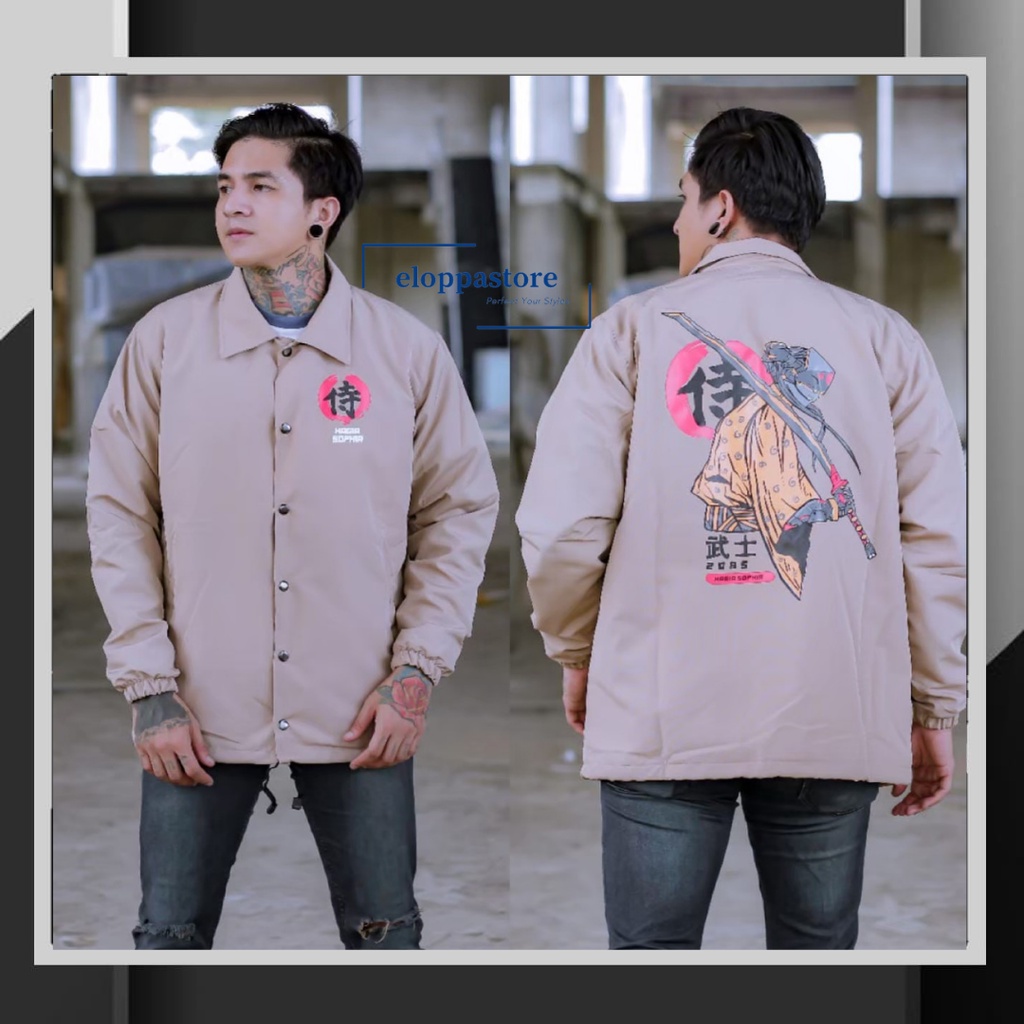 Jaket Choach / Jaket Pria Terbaru / Jaket windbreaker / Japan Samurai Hagia Sophia