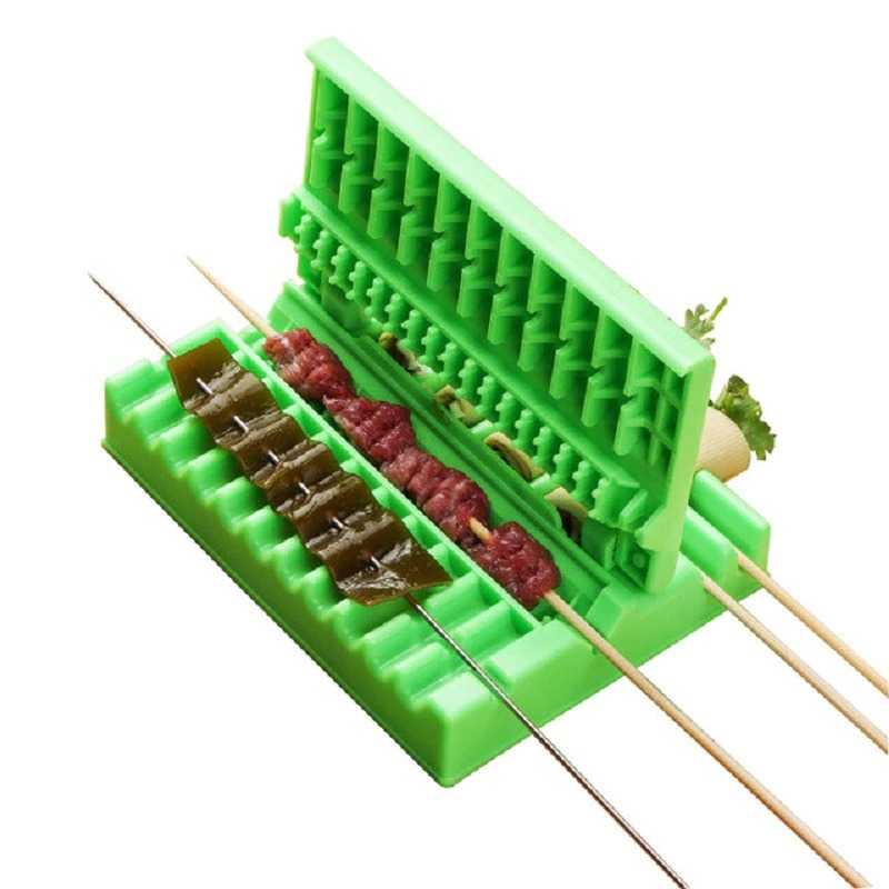 CHUANROUQI5 Alat Bantu Tusuk Sate Skewers Maker String Box - CHNQI5