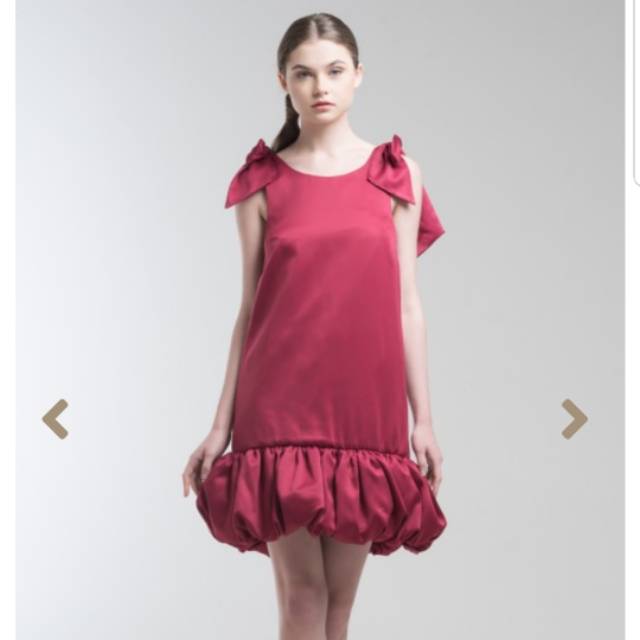 Preloved liz dress red jolie clothing